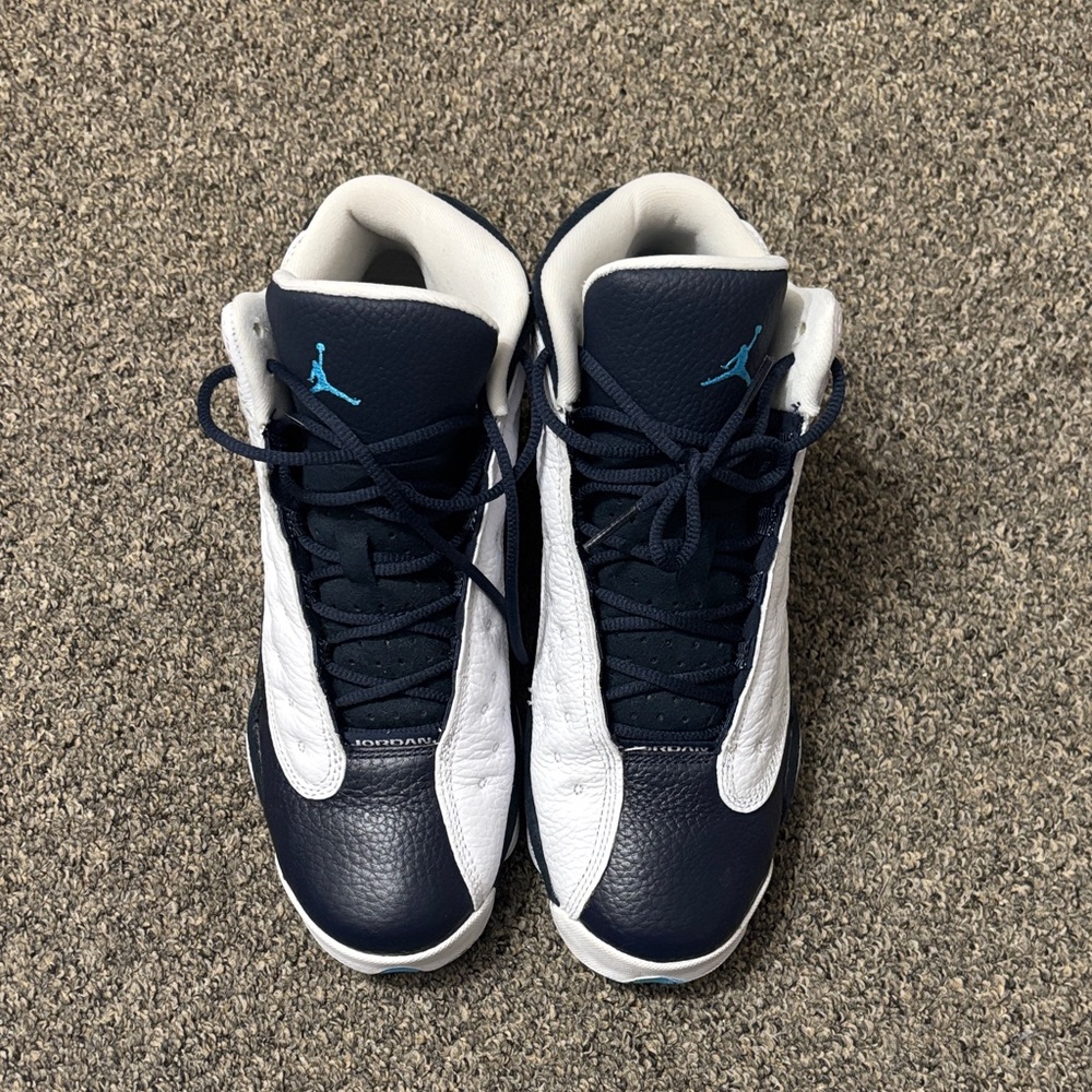 Air Jordan Navy and White Sneakers
